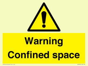 Warning Confined space